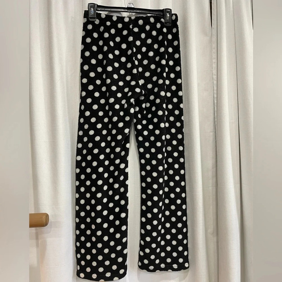 Kids Polka Dots Pajama Bottoms Fuzzy Pants Xl 14-16 Nomad - Picture 4 of 5